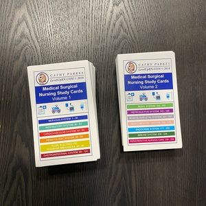 Level Up RN Med Surg Flash Cards Volumes 1 & 2